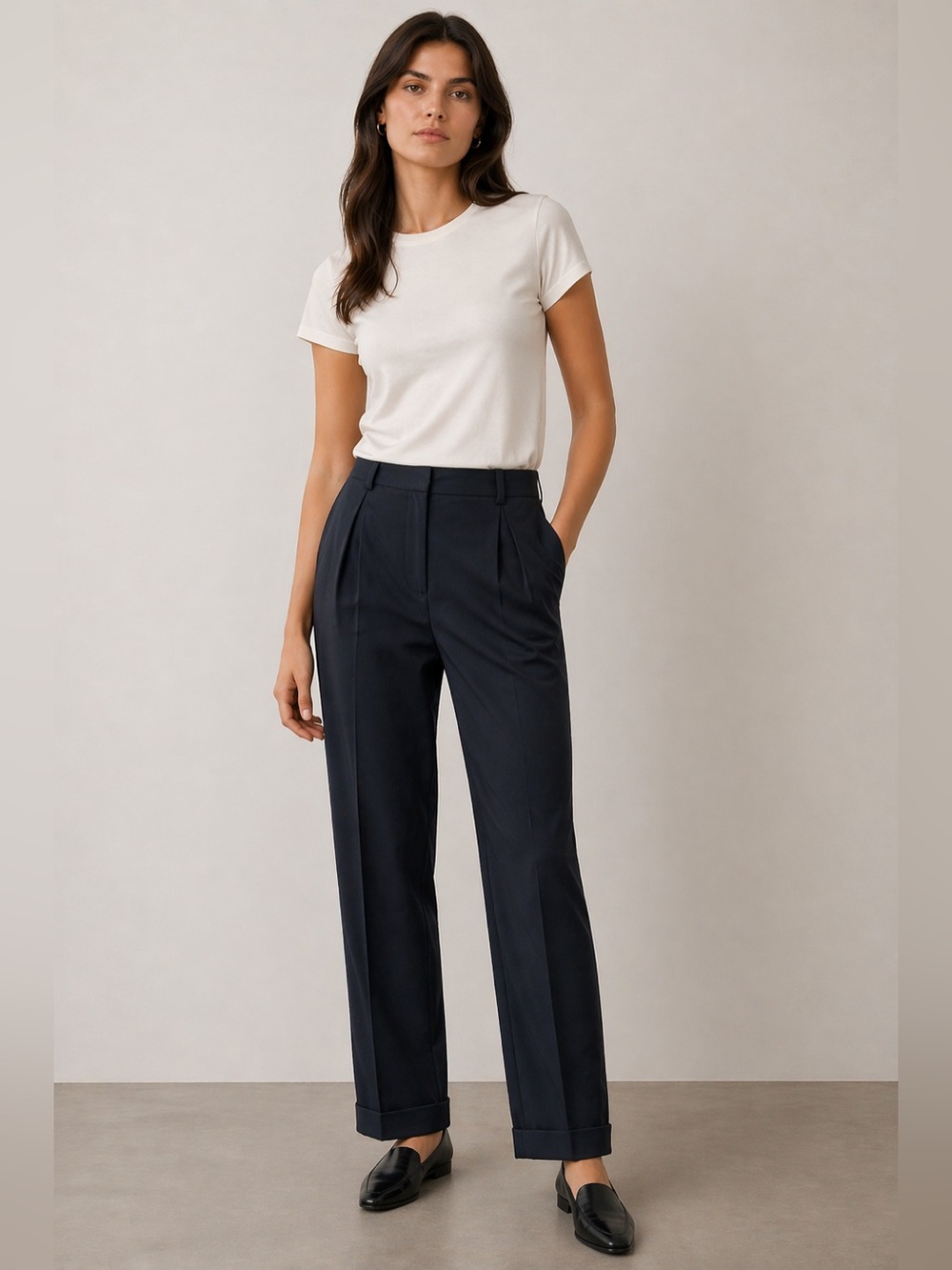 COS navy trouser slack size 4